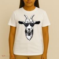Goat With Sunglasses T-Shirt thumb 4