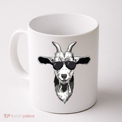 Goat With Sunglasses Coffee Mug