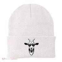 Goat With Sunglasses Beanie thumb 0