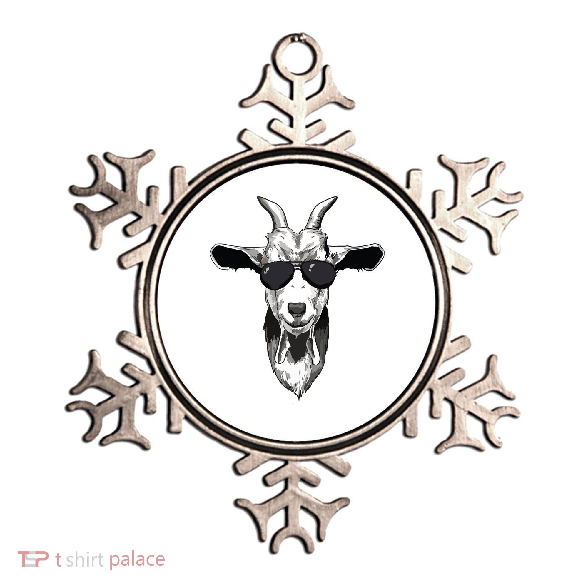Goat With Sunglasses Ornament