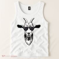 Goat With Sunglasses Tank Top thumb 2