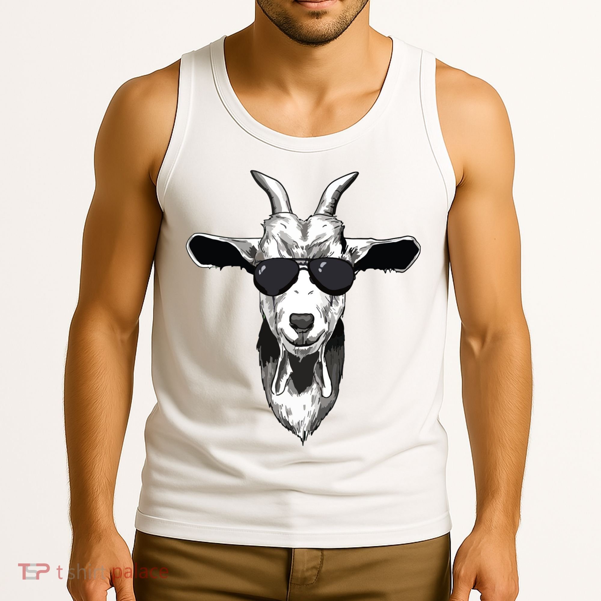 Goat With Sunglasses Tank Top