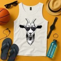 Goat With Sunglasses Tank Top thumb 4