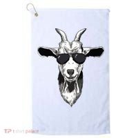 Goat With Sunglasses Golf Towel thumb 0