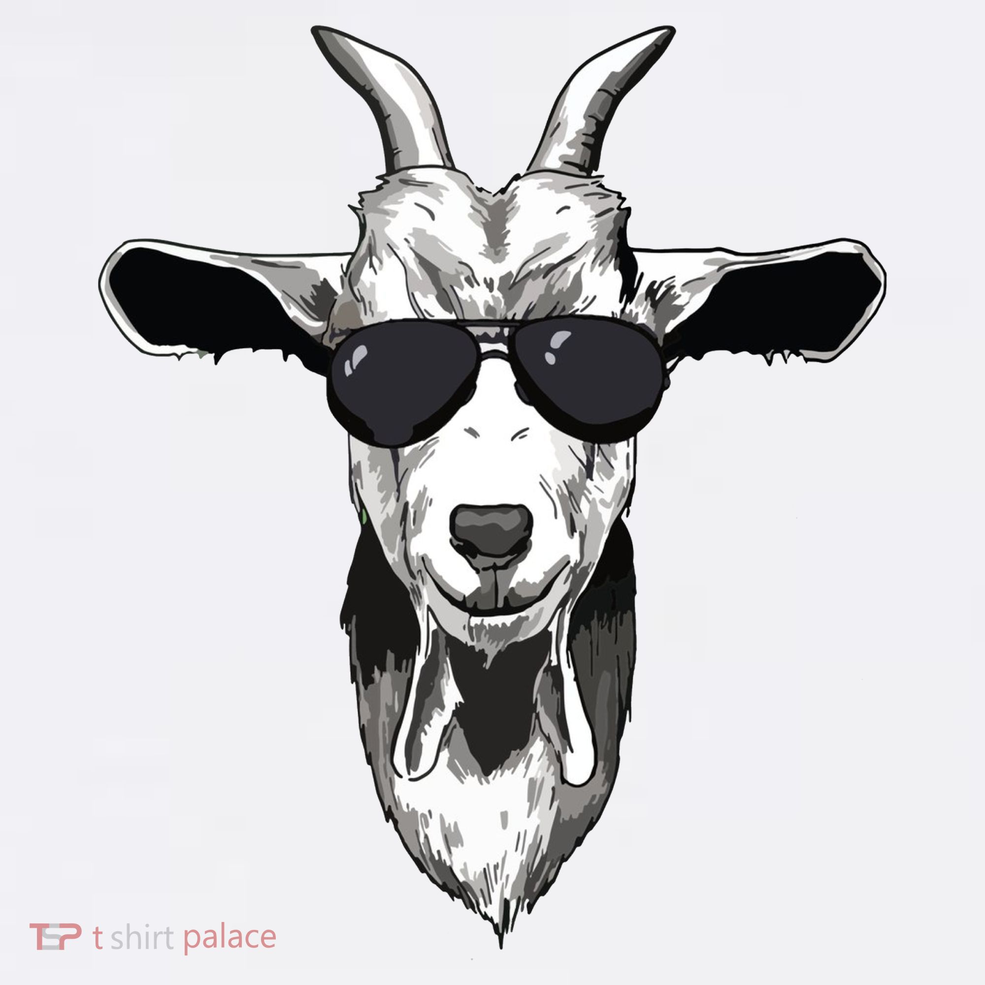 Goat With Sunglasses Women's Long Sleeve Shirt