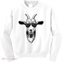 Goat With Sunglasses Kids Sweatshirt thumb 0