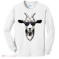 Goat With Sunglasses Kids Long Sleeve Shirt thumb 0
