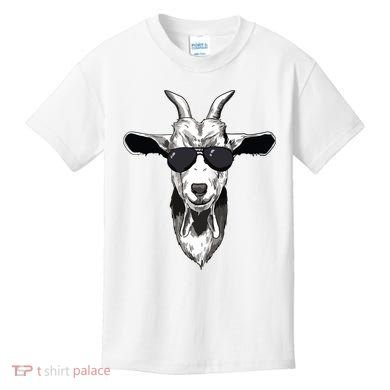 Goat With Sunglasses Kids T-Shirt