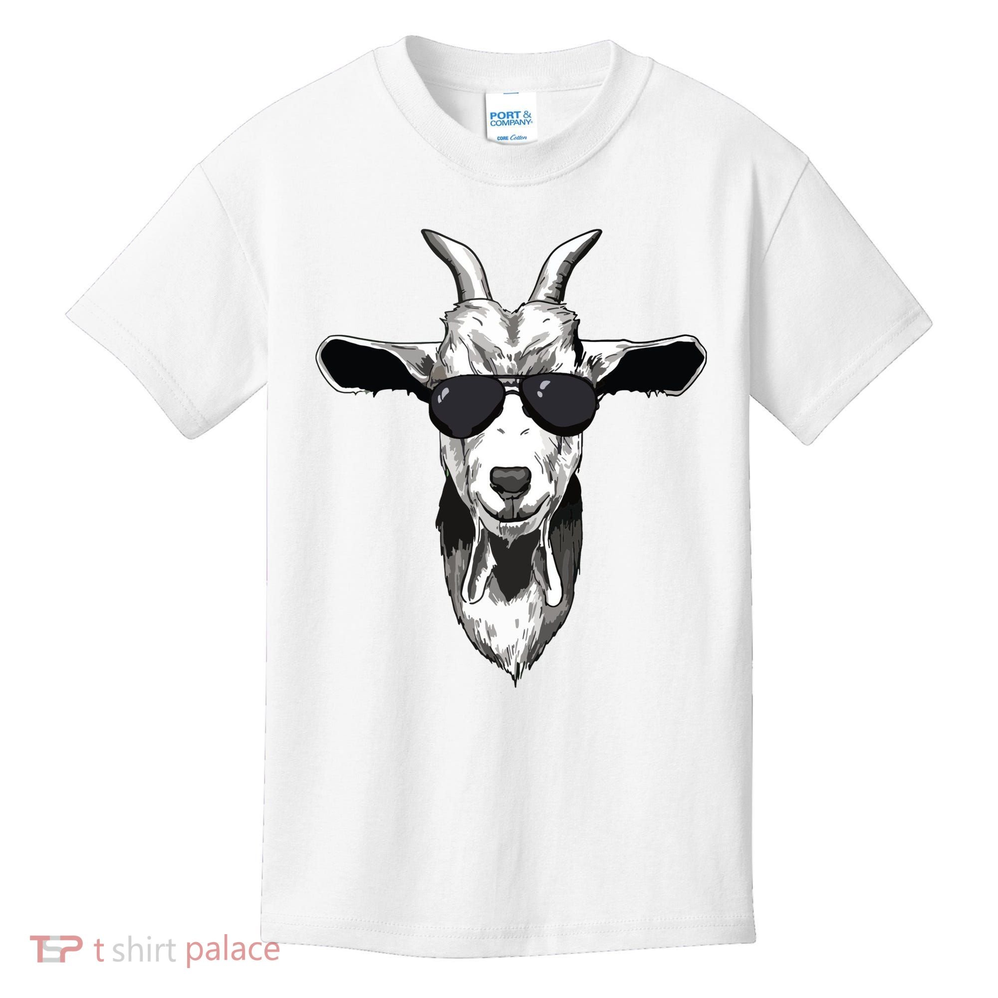 Goat With Sunglasses Kids T-Shirt