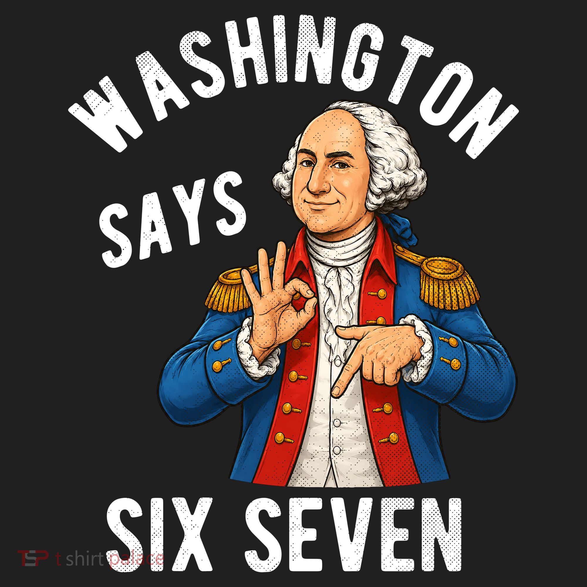 Geroge Washington Says 6-7 Golf Towel