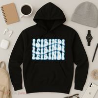 Groovy Wavy Style School Spirit Wear Hoodie thumb 3