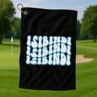 Groovy Wavy Style School Spirit Wear Golf Towel thumb 1