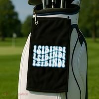 Groovy Wavy Style School Spirit Wear Golf Towel thumb 2