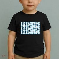 Groovy Wavy Style School Spirit Wear Toddler T-Shirt thumb 2