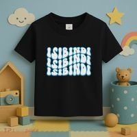 Groovy Wavy Style School Spirit Wear Toddler T-Shirt thumb 3