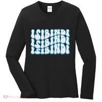 Groovy Wavy Style School Spirit Wear Women's Long Sleeve Shirt thumb 0