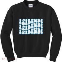 Groovy Wavy Style School Spirit Wear Kids Sweatshirt thumb 0