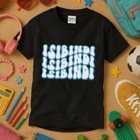 Groovy Wavy Style School Spirit Wear Kids T-Shirt thumb 3