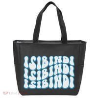 Groovy Wavy Style School Spirit Wear Tote Bag thumb 0