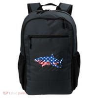 Great White Shark USA Flag Week Sharks Backpack thumb 0