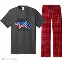 Great White Shark USA Flag Week Sharks Pajama Set thumb 0