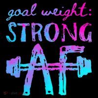 Goal Weight Strong AF Workout Motivational Coaster thumb 2