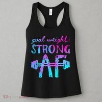 Goal Weight Strong AF Workout Motivational Women's Tank Top thumb 3
