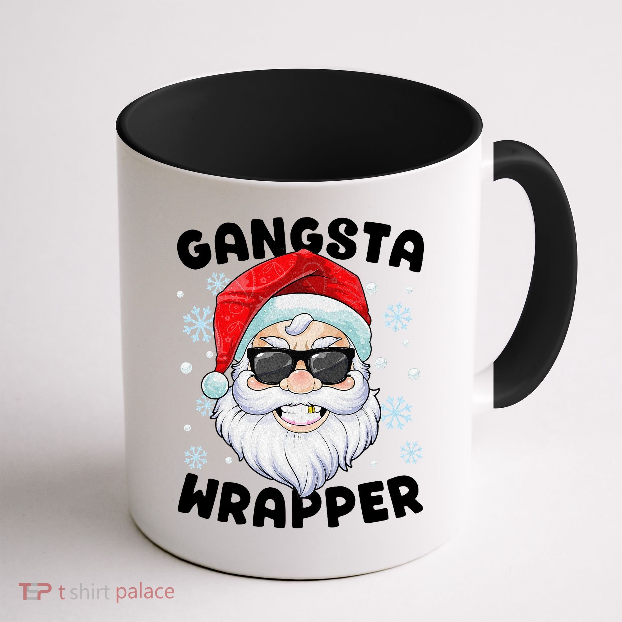 Gangsta Wrapper Santa Gangster Wrapper Funny Christmas Coffee Mug