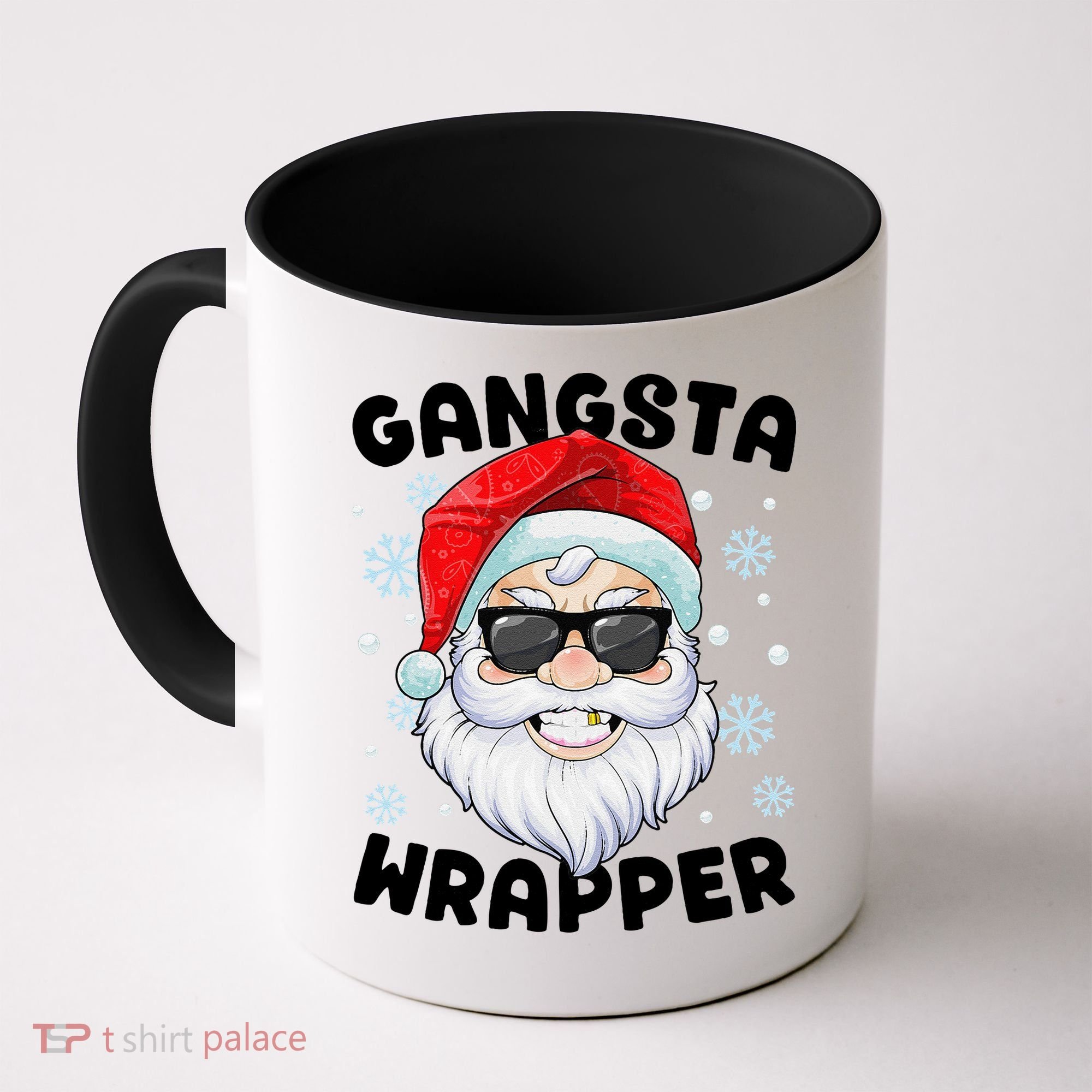 Gangsta Wrapper Santa Gangster Wrapper Funny Christmas Coffee Mug