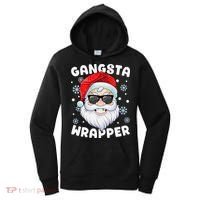 Gangsta Wrapper Santa Gangster Wrapper Funny Christmas Women's Hoodie thumb 0