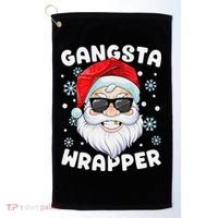 Gangsta Wrapper Santa Gangster Wrapper Funny Christmas Golf Towel thumb 0