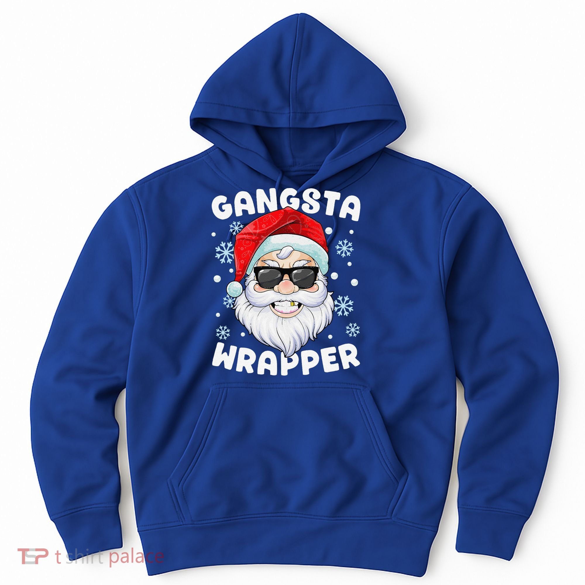 Gangsta Wrapper Santa Gangster Wrapper Funny Christmas Hoodie