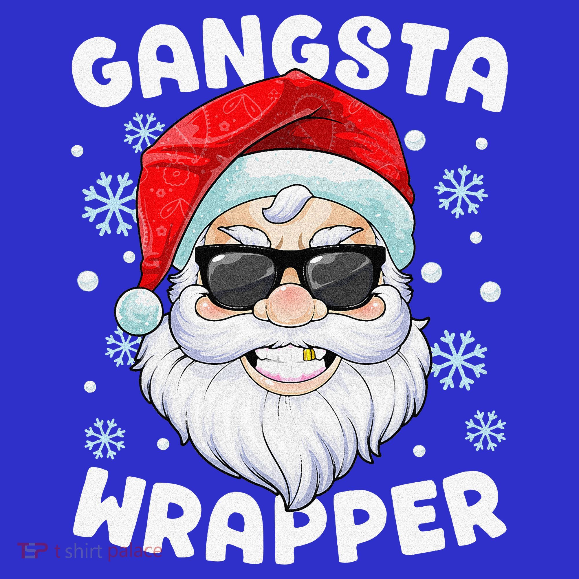 Gangsta Wrapper Santa Gangster Wrapper Funny Christmas Apron