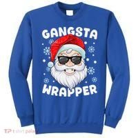 Gangsta Wrapper Santa Gangster Wrapper Funny Christmas Sweatshirt thumb 0