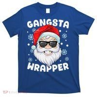 Gangsta Wrapper Santa Gangster Wrapper Funny Christmas T-Shirt thumb 0