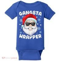 Gangsta Wrapper Santa Gangster Wrapper Funny Christmas Baby Bodysuit thumb 0
