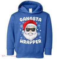 Gangsta Wrapper Santa Gangster Wrapper Funny Christmas Toddler Hoodie thumb 0