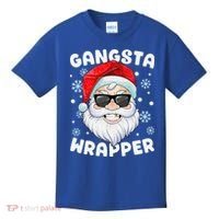 Gangsta Wrapper Santa Gangster Wrapper Funny Christmas Kids T-Shirt thumb 0