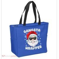 Gangsta Wrapper Santa Gangster Wrapper Funny Christmas Tote Bag thumb 2