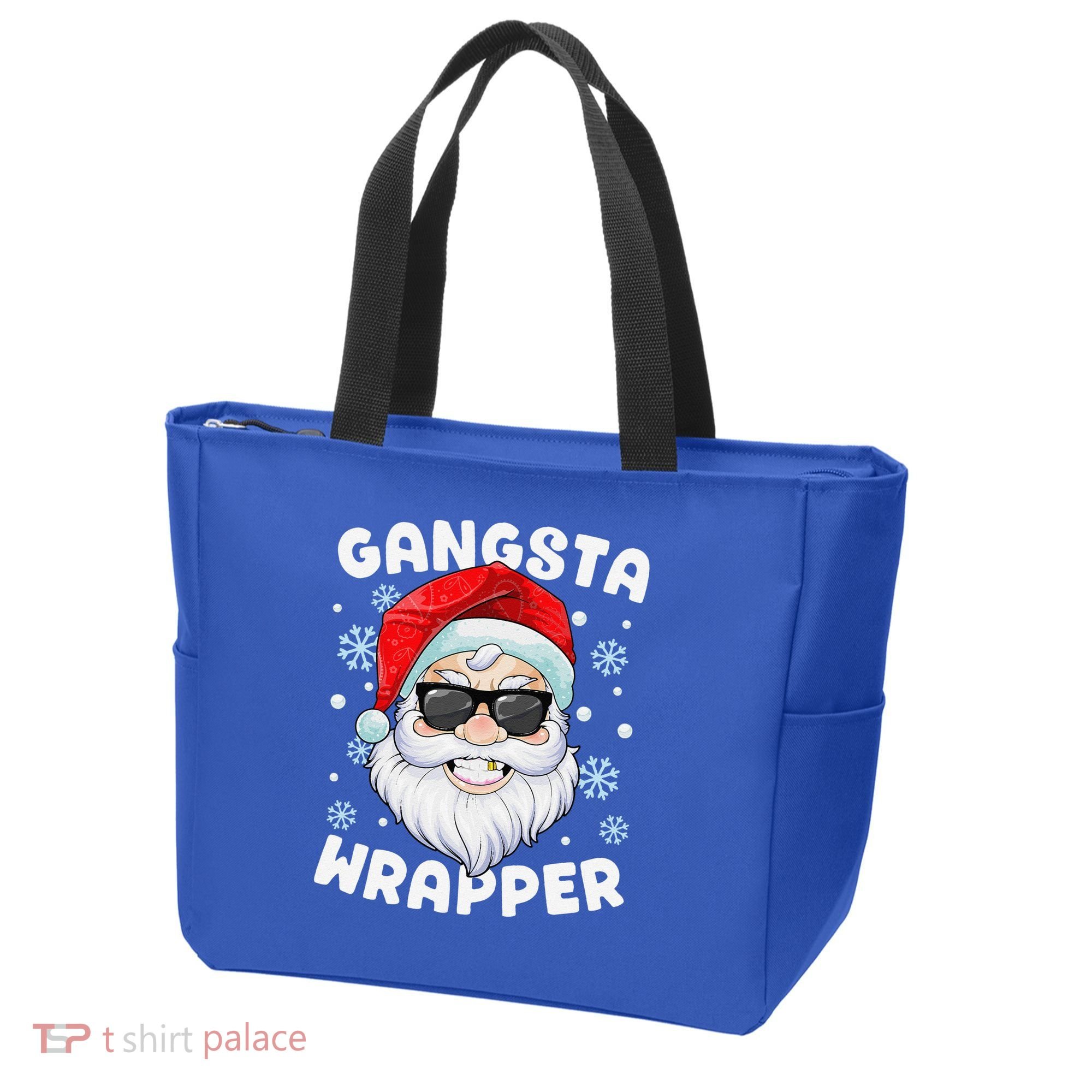 Gangsta Wrapper Santa Gangster Wrapper Funny Christmas Tote Bag