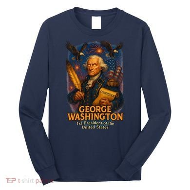 George Washington The Presidential Chronicles Long Sleeve Shirt