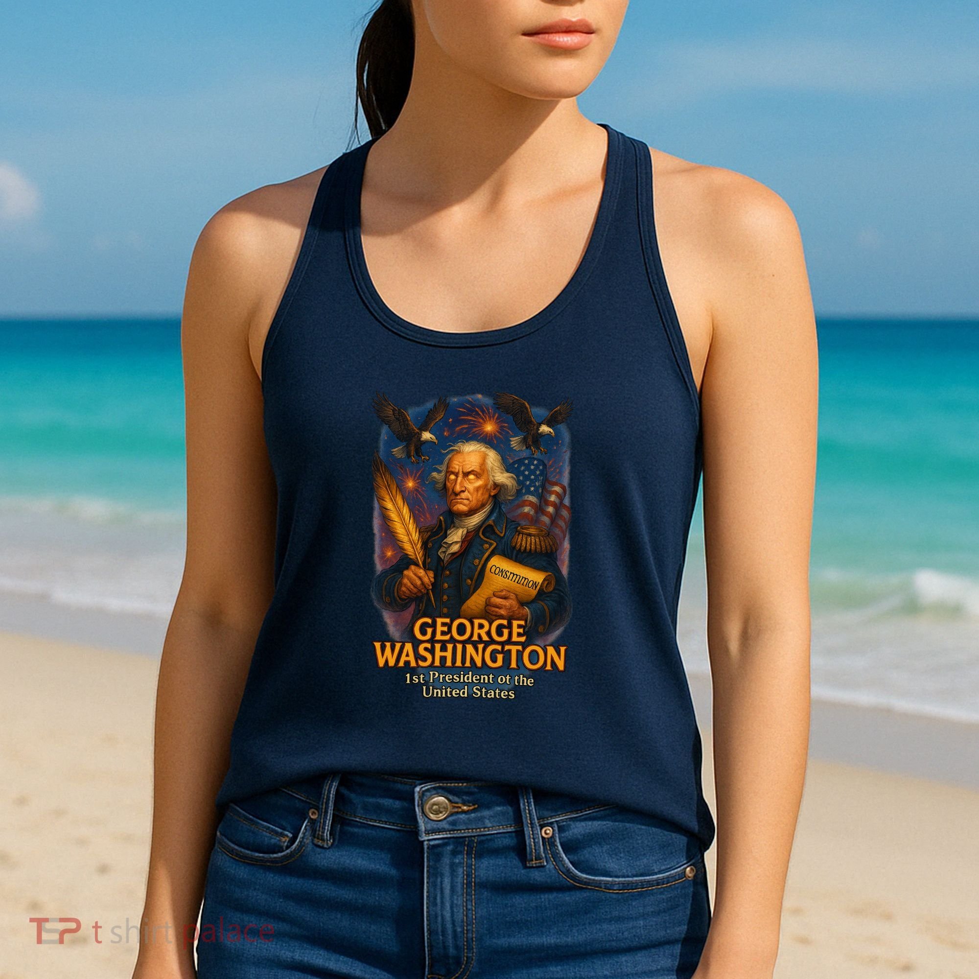 George Washington The Presidential Chronicles Women's Tank Top