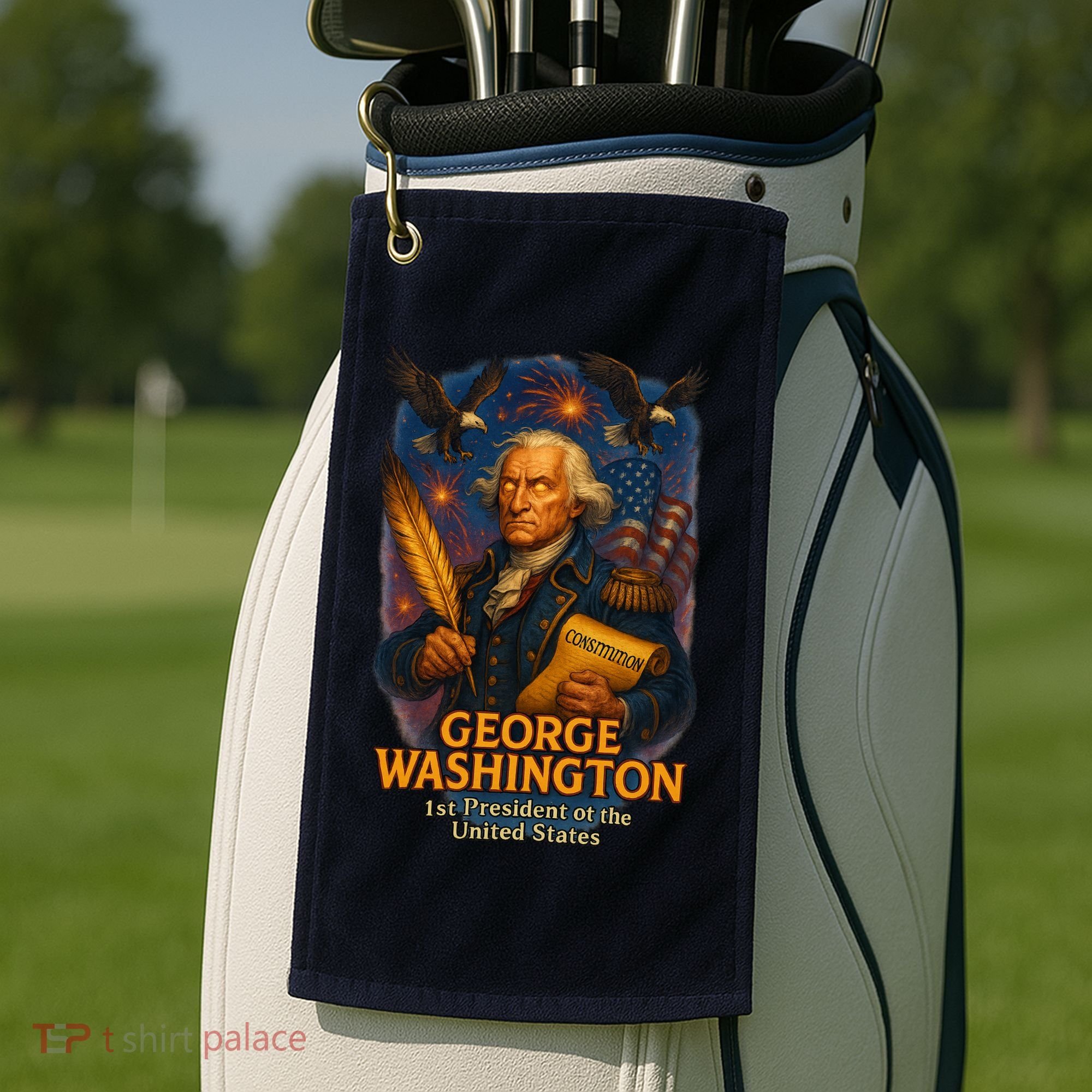 George Washington The Presidential Chronicles Golf Towel