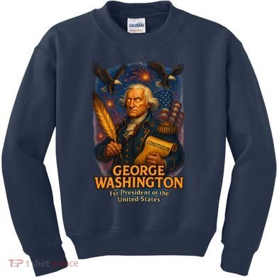 George Washington The Presidential Chronicles Kids Sweatshirt