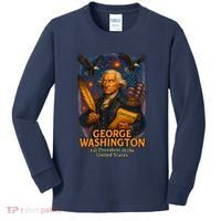 George Washington The Presidential Chronicles Kids Long Sleeve Shirt thumb 0