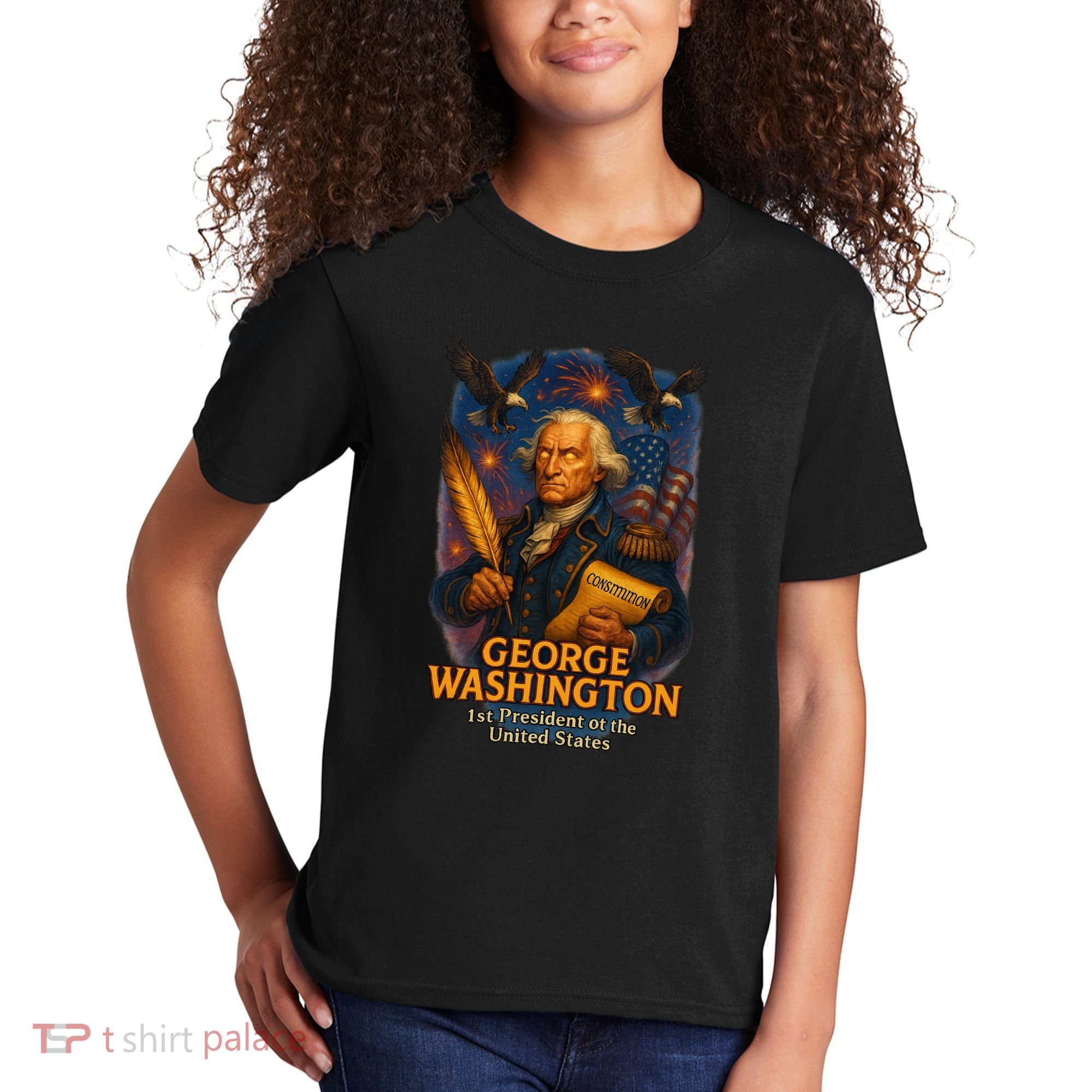 George Washington The Presidential Chronicles Kids T-Shirt