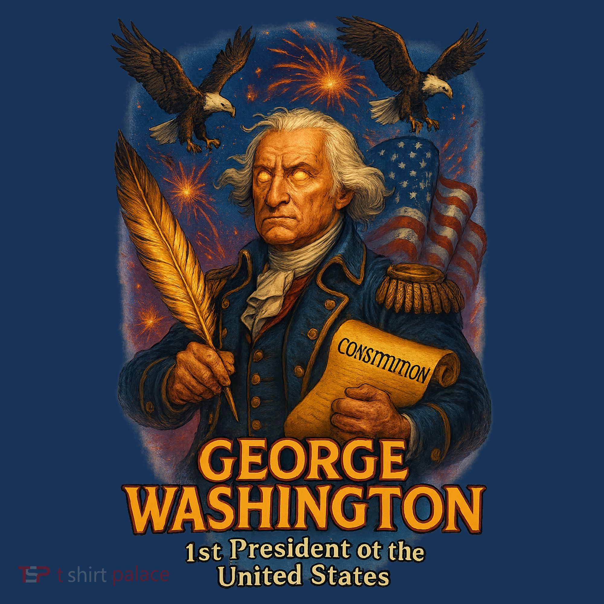 George Washington The Presidential Chronicles Kids T-Shirt