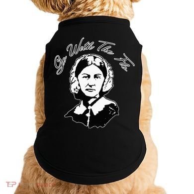 Go With The Flo Florence Nightingale Funny Nurse Doggie Tank
