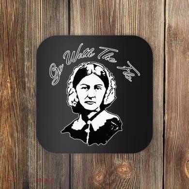 Go With The Flo Florence Nightingale Funny Nurse Coaster