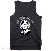 Go With The Flo Florence Nightingale Funny Nurse Tank Top thumb 0